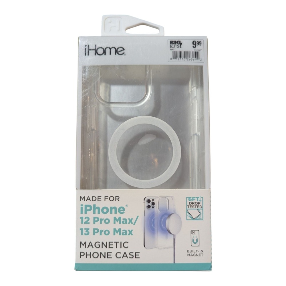 G3. iHome MagSafe Phone Case For Apple iPhone 12 Pro Max & 13 Pro Max - Clear